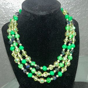 Vintage 3 strand necklace
